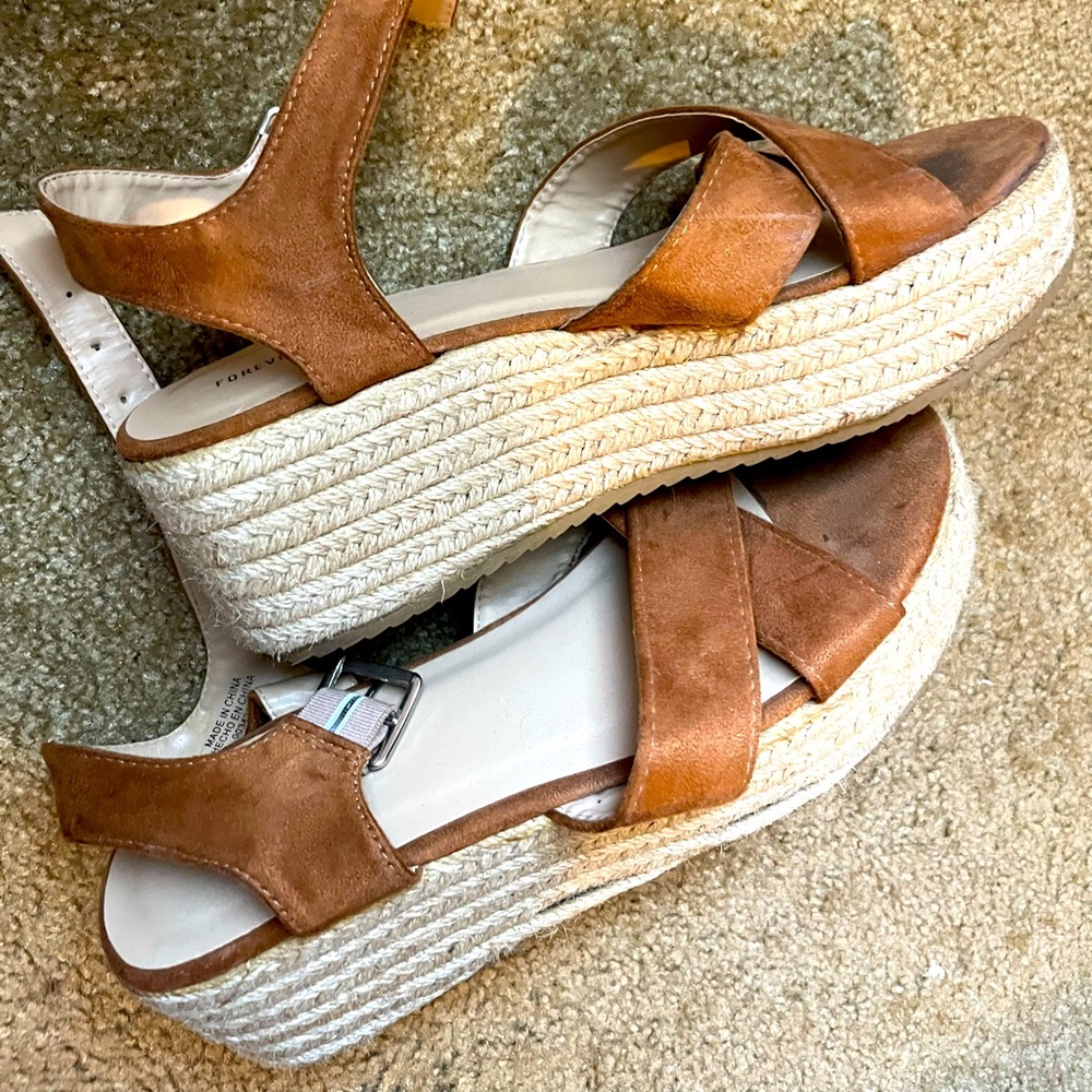 brown sandals